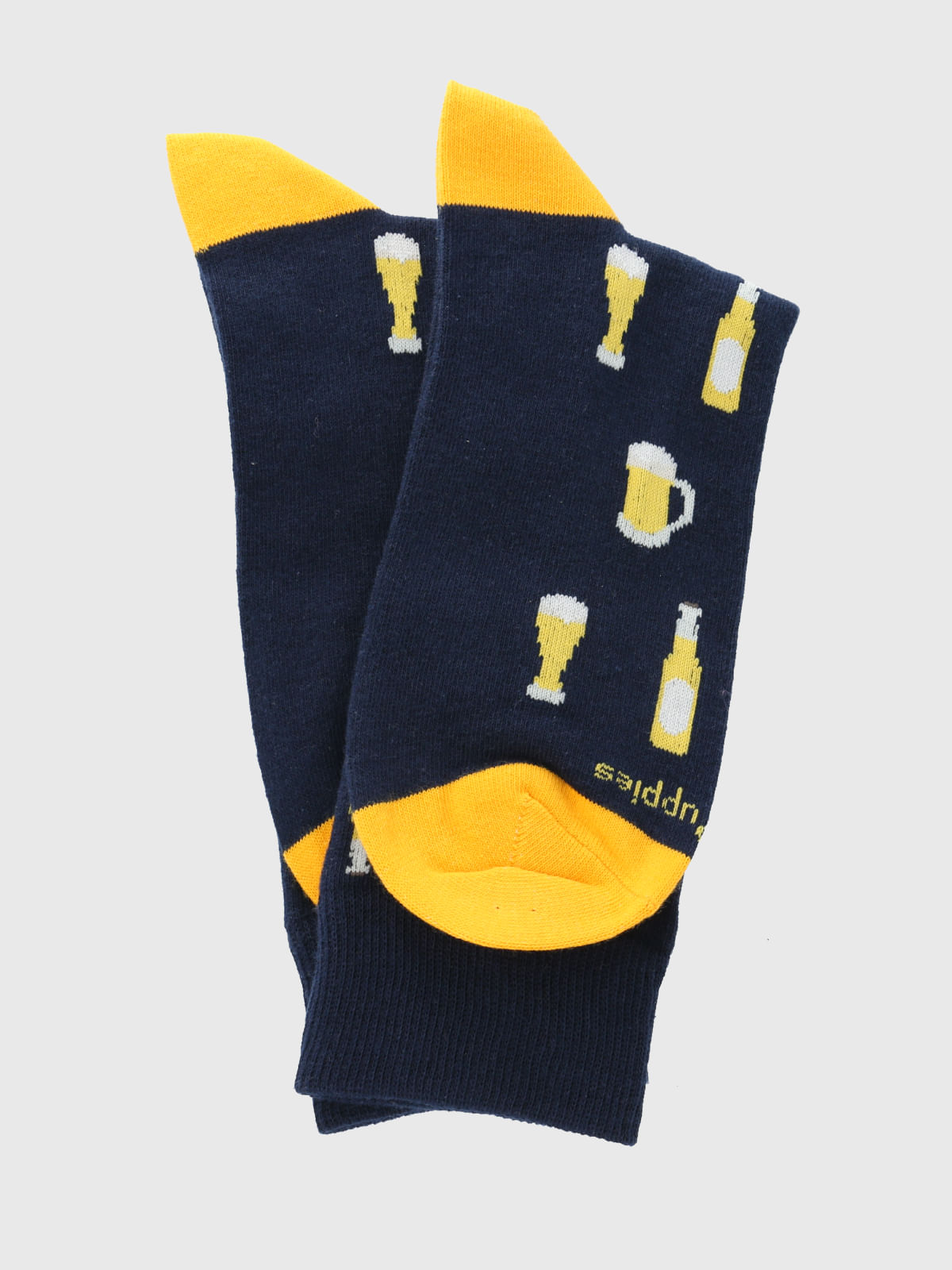 Calcetin Algodón Hombre C Beer Azul Hush Puppies