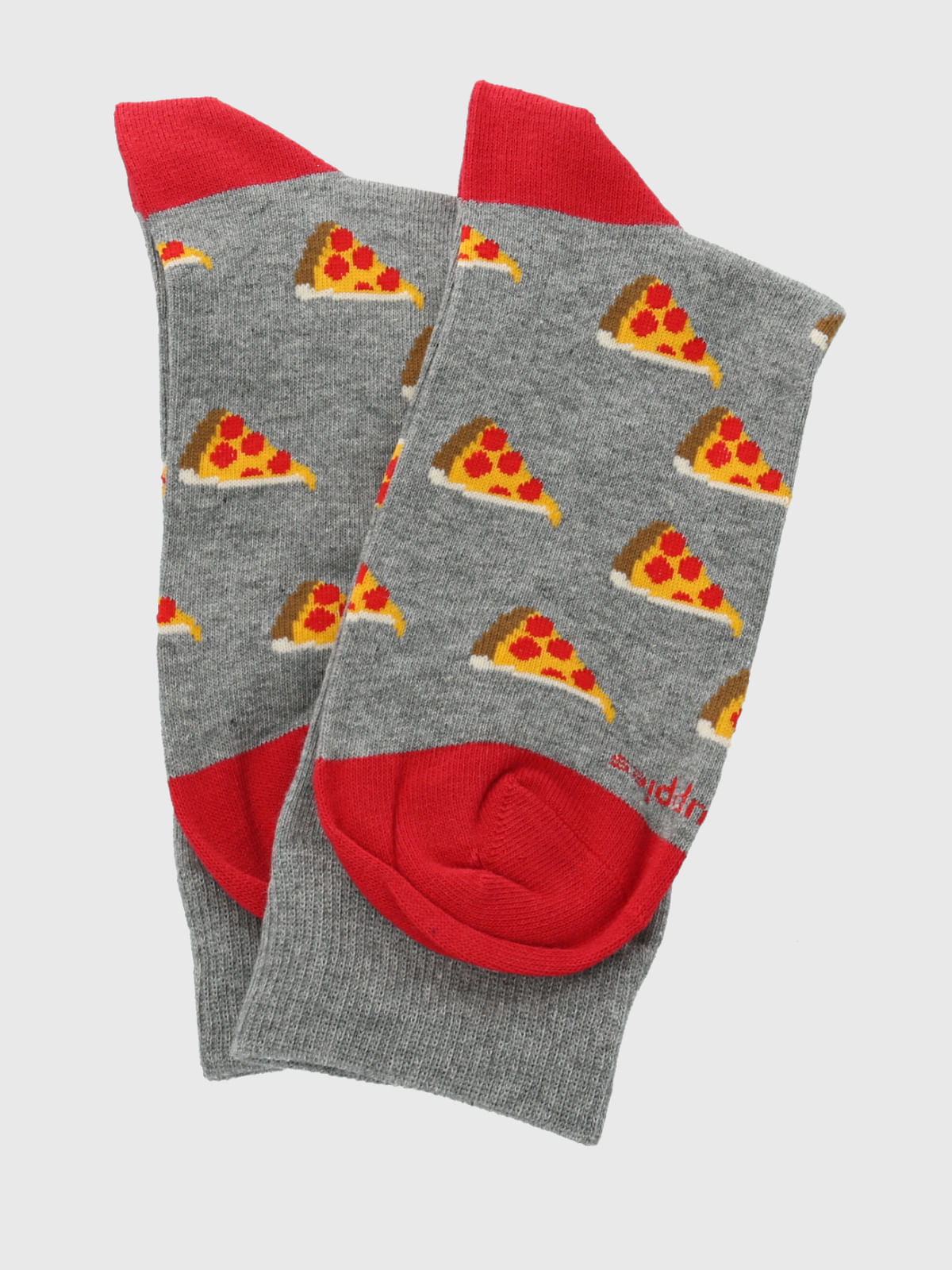 Calcetin Algodón Hombre C Pizza Gris Hush Puppies
