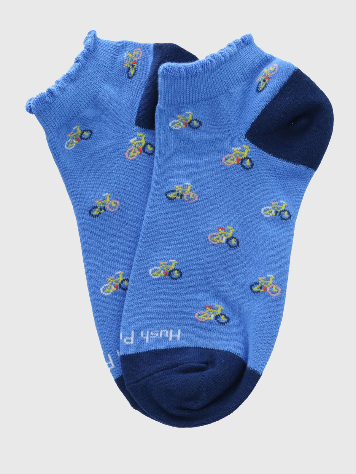 Calcetin Algodón Mujer Ped Bikes Azul Hush Puppies