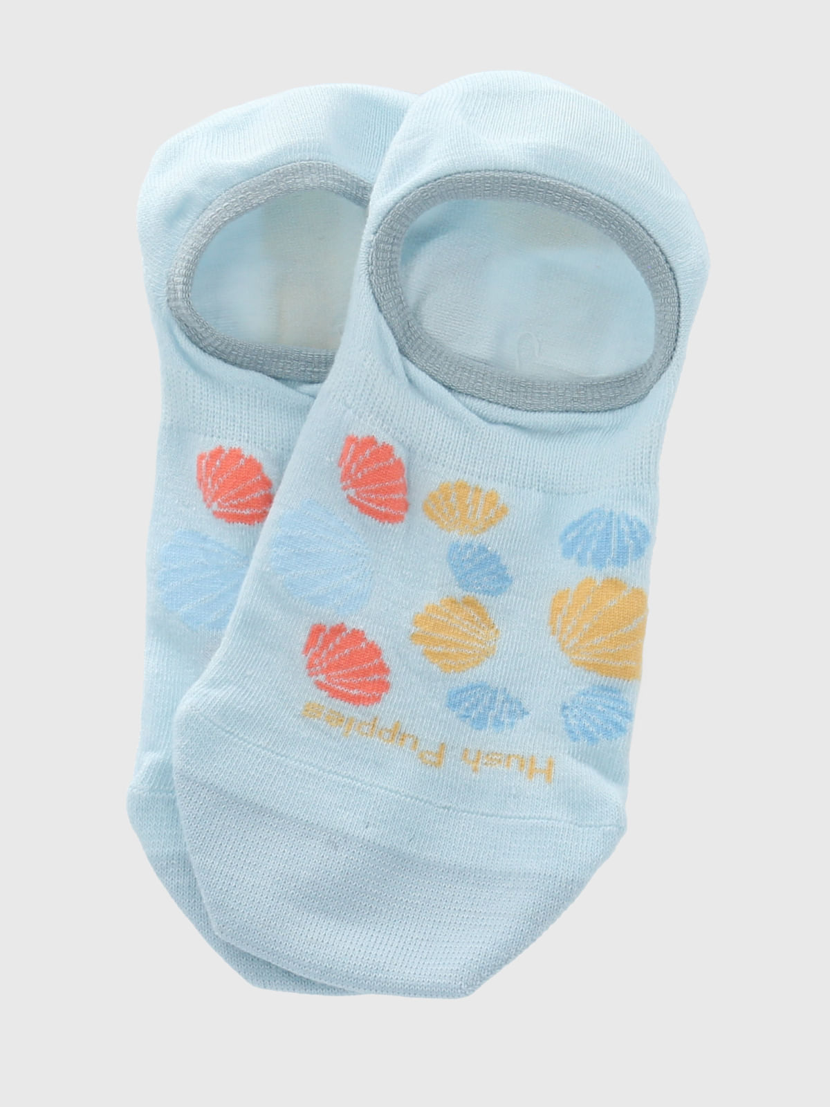 Calcetin Algodón Mujer Inv S Shells Celeste Hush Puppies