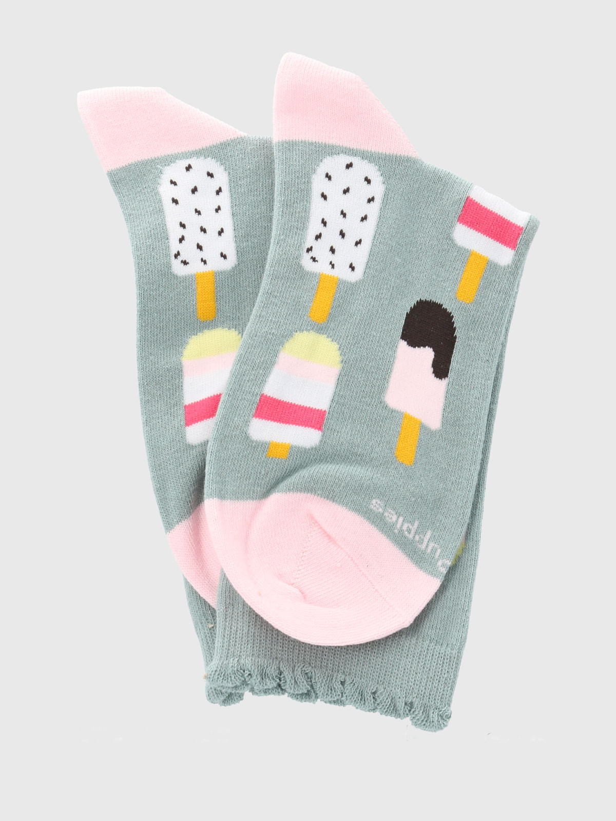 Calcetin Algodón Mujer C St Icecream Verde Hush Puppies