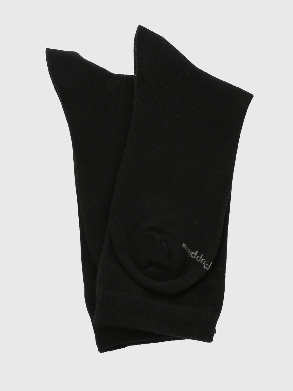 Calcetin Algodón Mujer C Cuff Classic Negro Hush Puppies