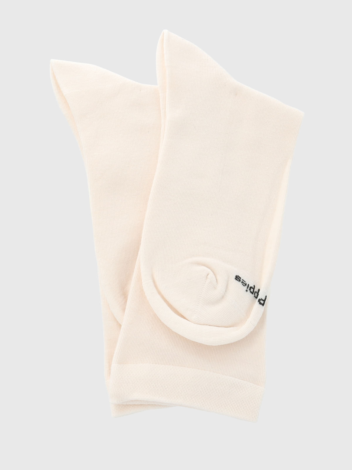 Calcetin Algodón Mujer C Cuff Classic Beige Hush Puppies