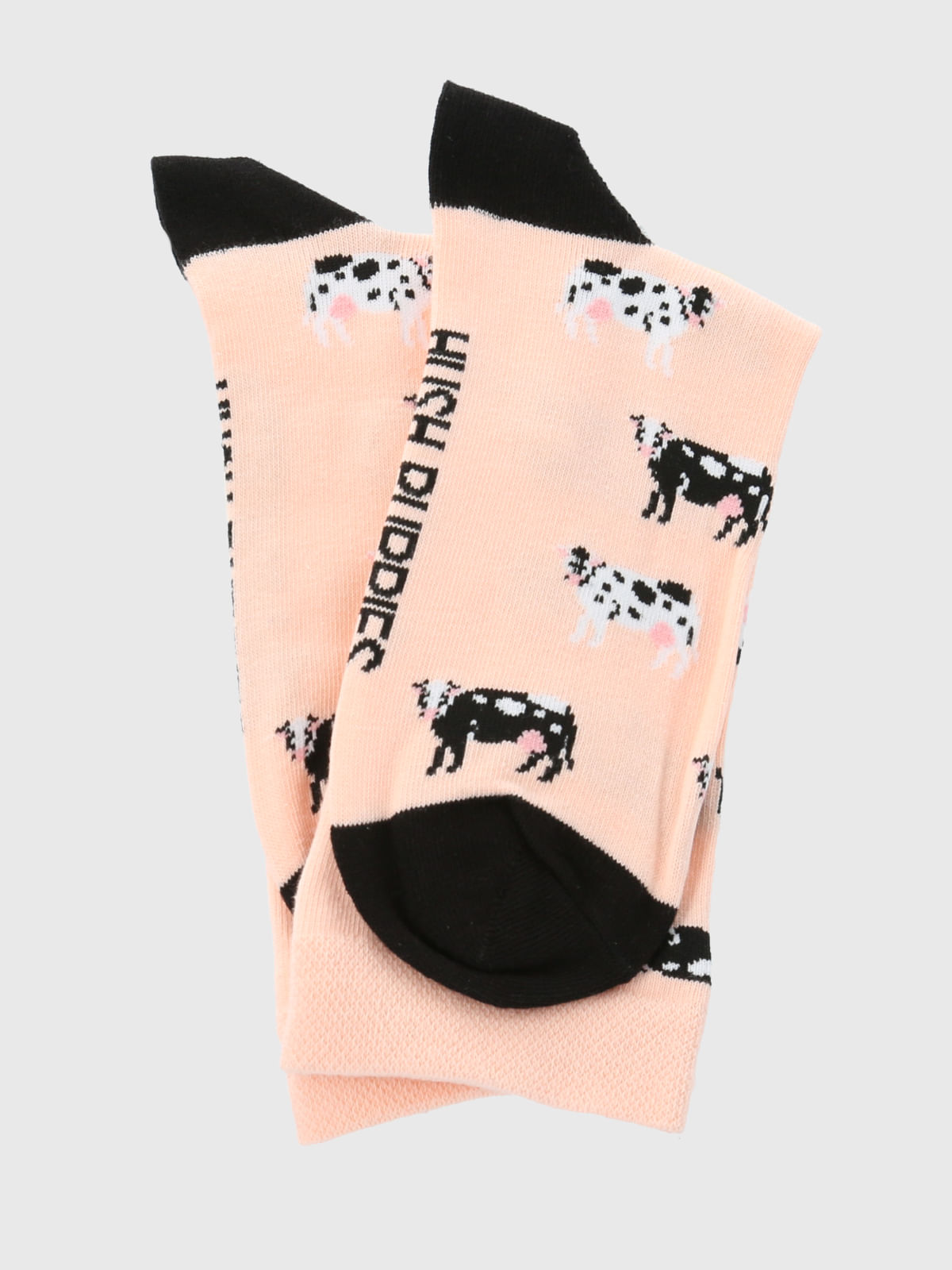 Calcetin Algodón Mujer C Cuff Cow Rosado Hush Puppies