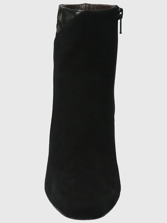 Botin Brunate Cuero Mujer Parma Negro