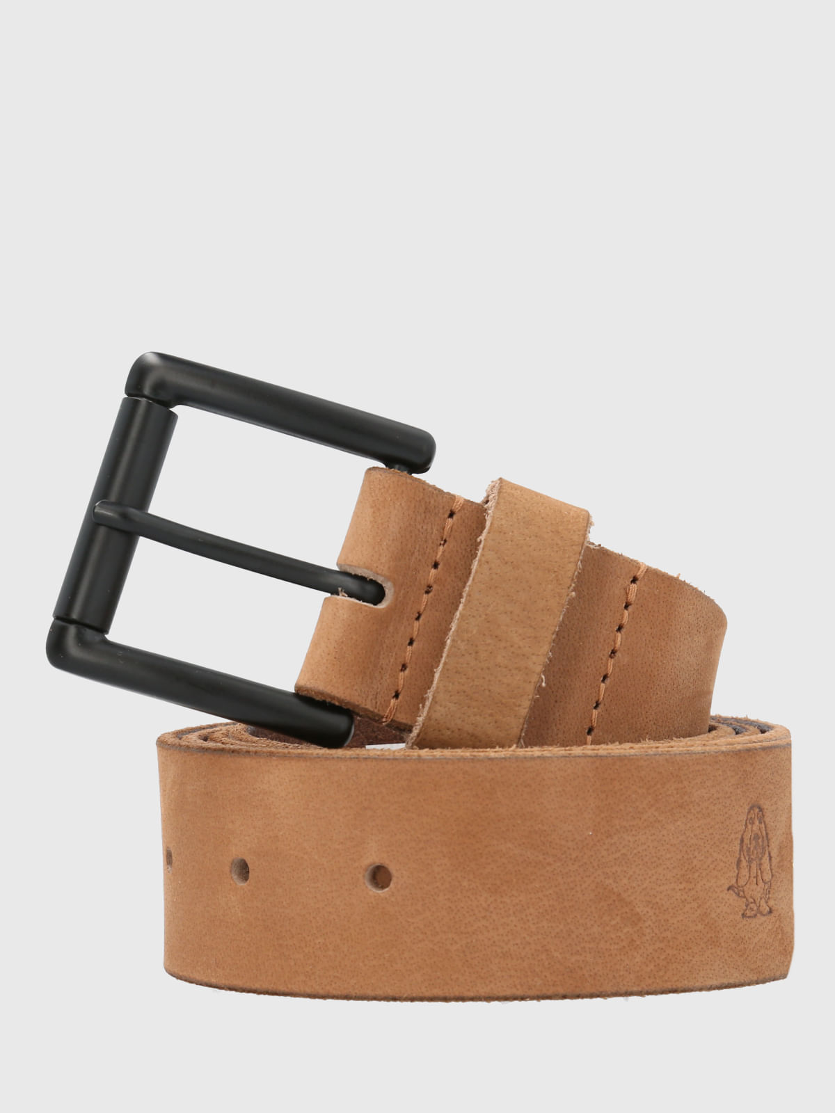 Cinturon Cuero Hombre Hp Sitges Café Hush Puppies
