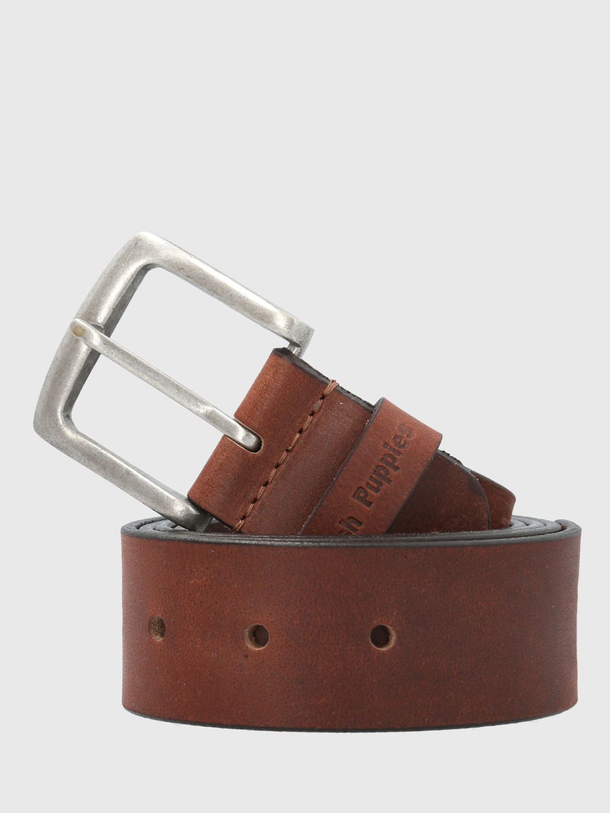 Cinturon Cuero Hombre Hp Samos Café Hush Puppies