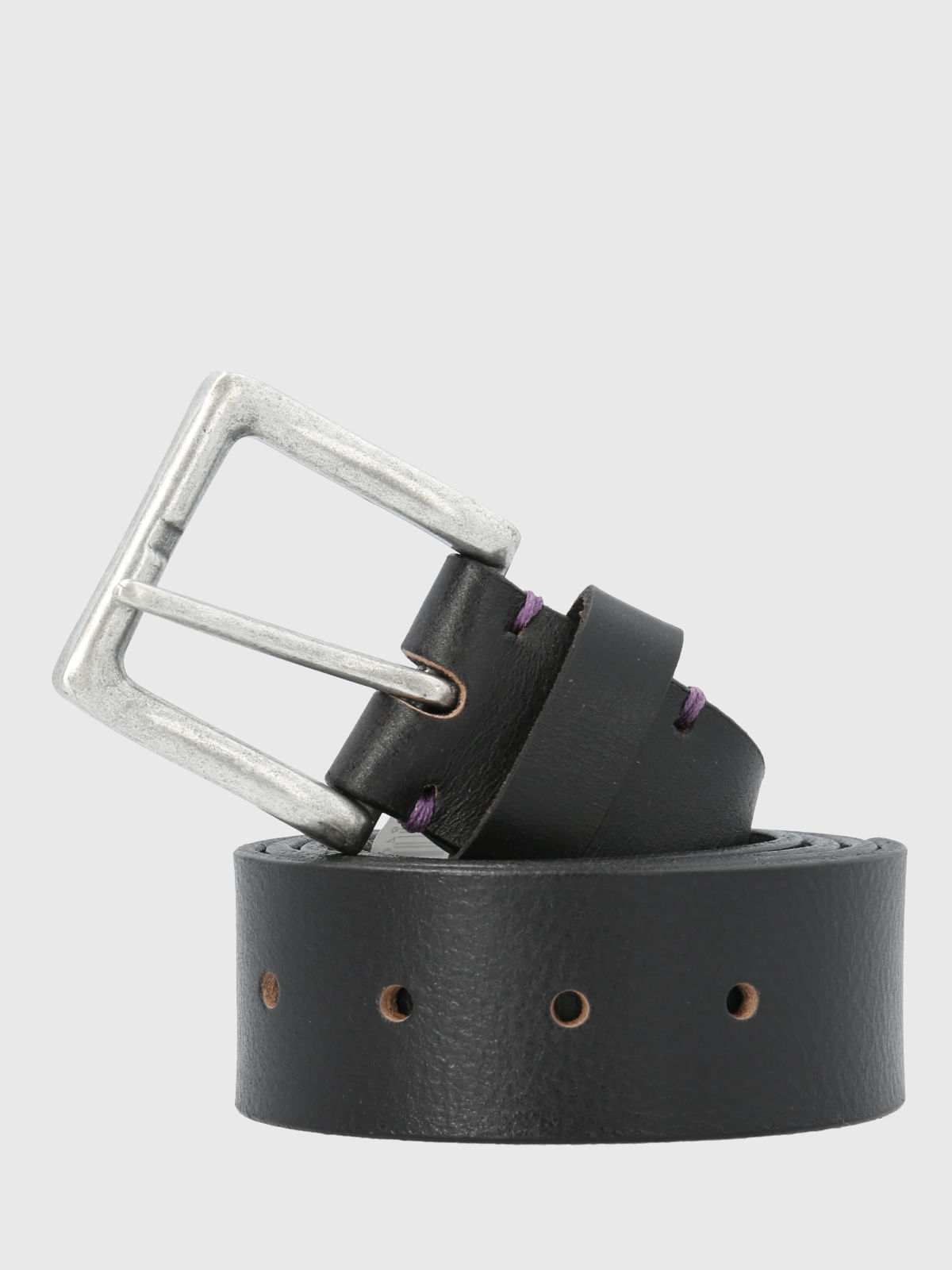 Cinturon Cuero Hombre Hp Saelices Negro Hush Puppies