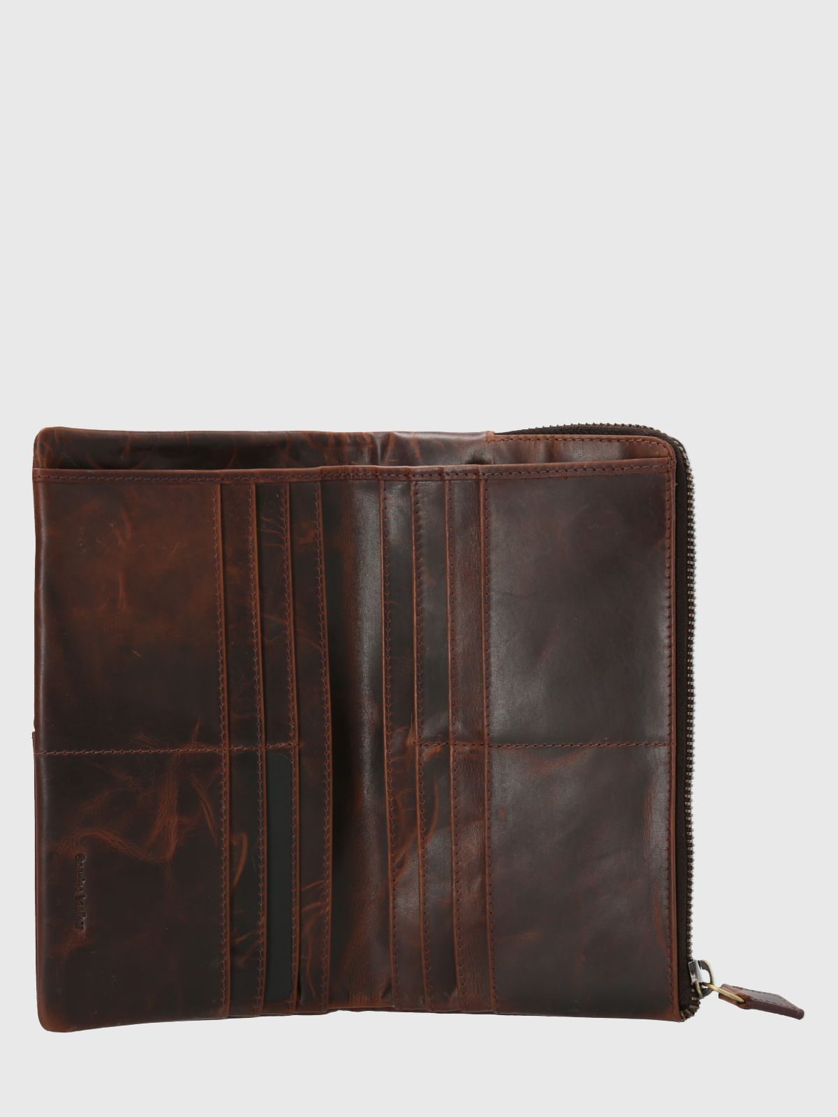 Billetera Cuero Mujer St Runny Wallet Café Hush Puppies