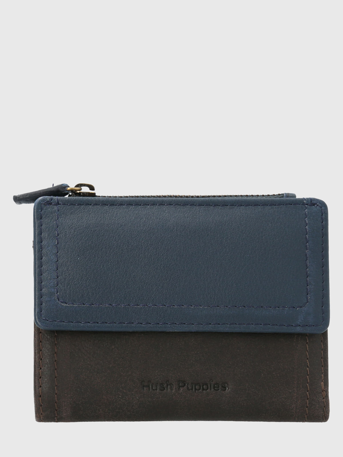 Billetera Cuero Mujer Th Bluey Café Hush Puppies
