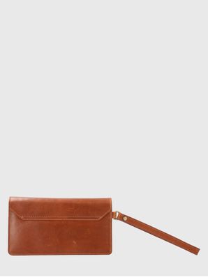 Billetera Cuero Mujer Om Rother Clutch Café Hush Puppies