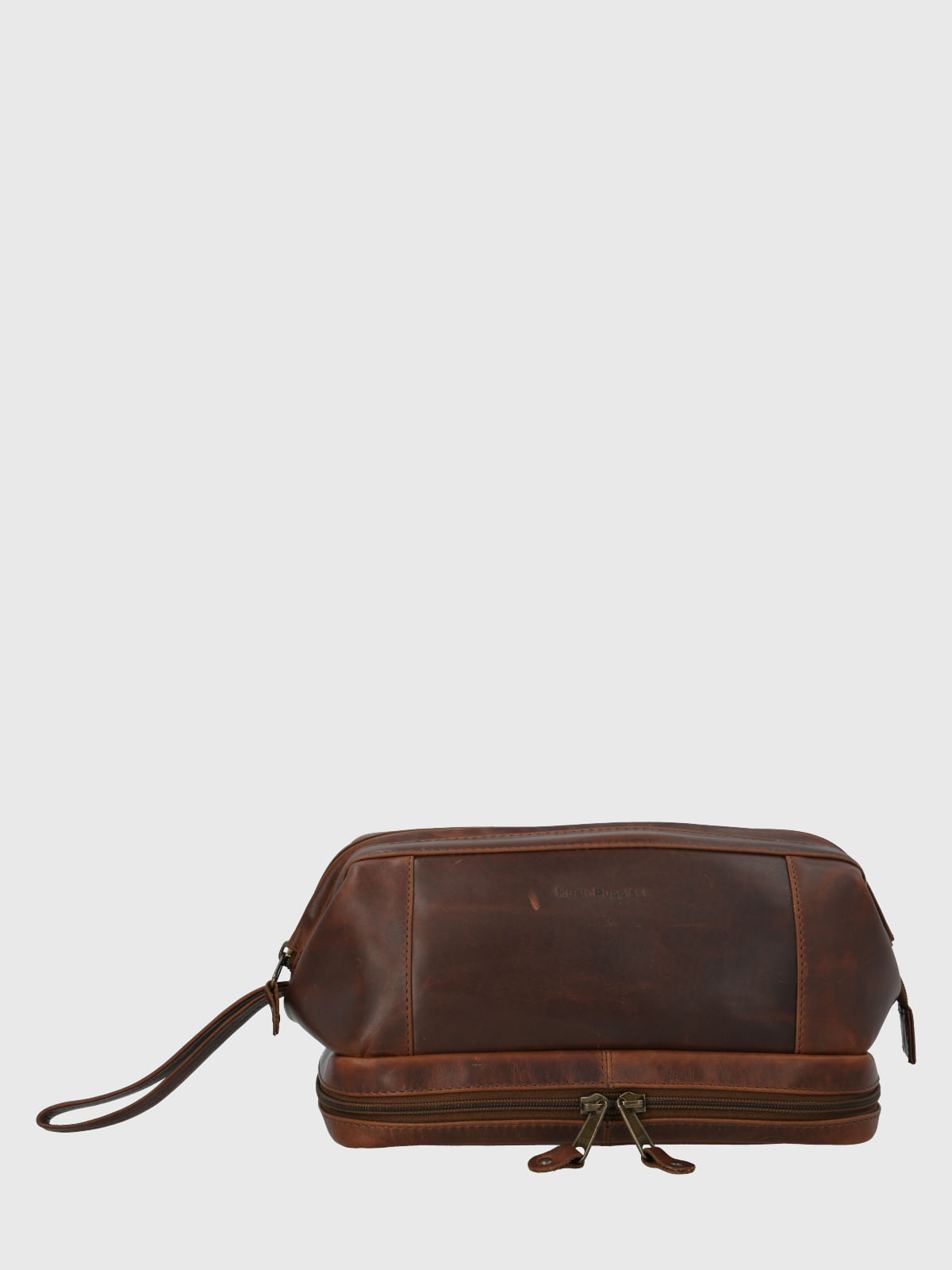 Necessaire Cuero Unisex St Runny Neceser Café Hush Puppies