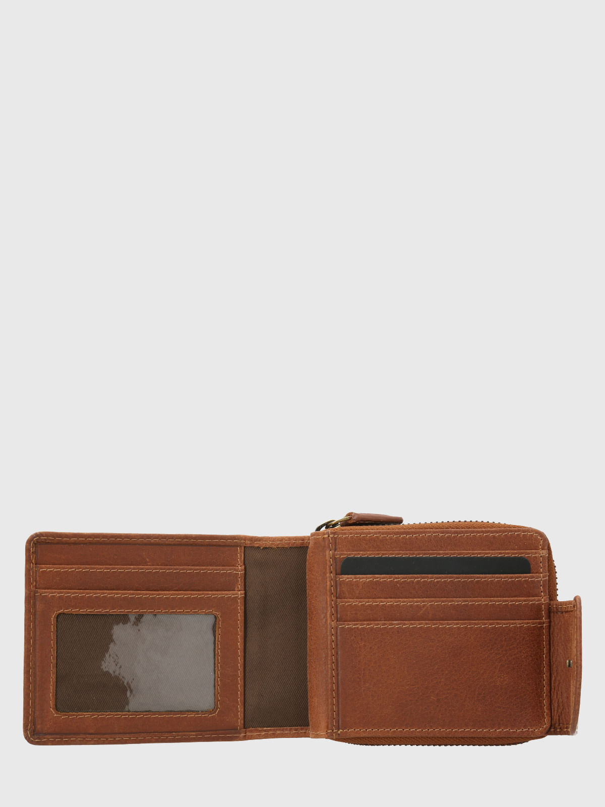 Billetera Cuero Unisex Th Rhodes Wallet Café Hush Puppies