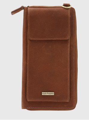 Bandolera Cuero Mujer Th Rhodes Crioss Café Hush Puppies