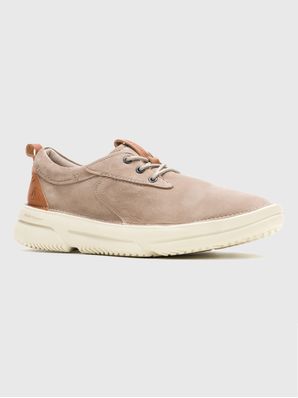 Zapatilla Cuero Baylor Lace Up Gris Hush Puppies