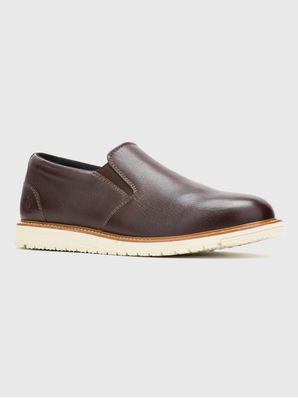 Slip On Cuero Hombre Jenson Slip Café Hush