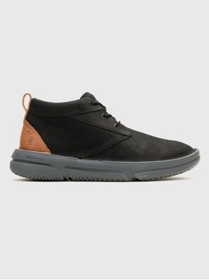 Botin Cuero Baylor Chukka Negro Hush Puppies