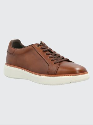 Zapatilla Cuero Hombre Force G Café Hush Puppies