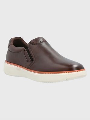 Slip On Cuero Hombre Lite G Café Hush