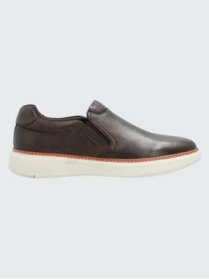 Slip On Cuero Hombre Lite G Café Hush