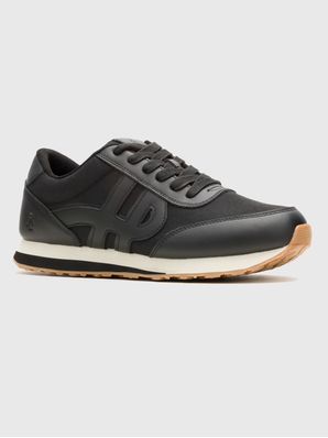 Zapatilla Cuero Hombre Seventy8 Negra Hush Puppies