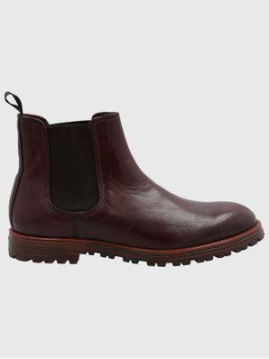 Botin Cuero Hombre Italiano Montena Burdeo Hush Puppies