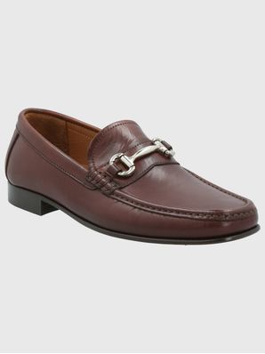Mocasin Cuero Hombre Italiano Spello Café Hush Puppies