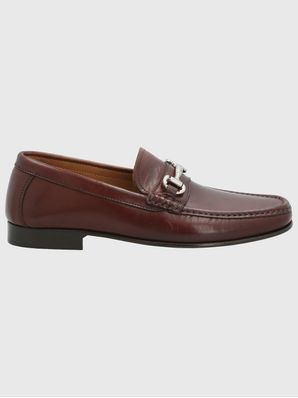 Mocasin Cuero Hombre Italiano Spello Café Hush Puppies