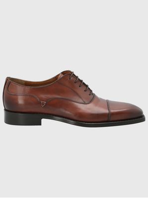 Zapato Cuero Hombre Italiano Poleone Café Hush Puppies