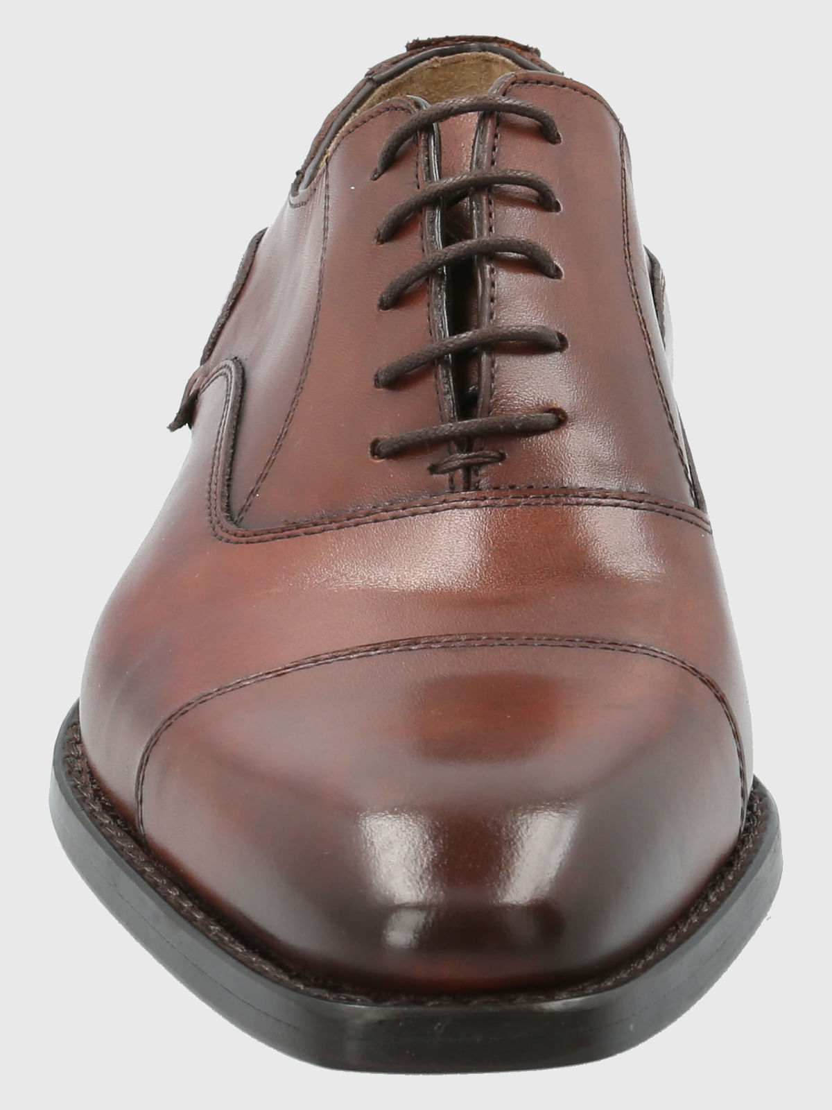 Zapato Cuero Italiano Poleone Café