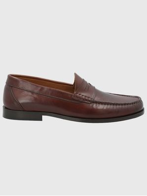 Mocasin Cuero Hombre Italiano Cazzoli Café Hush Puppies