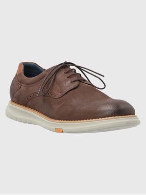 Zapato Cuero Hombre Nerio Café Hush Puppies