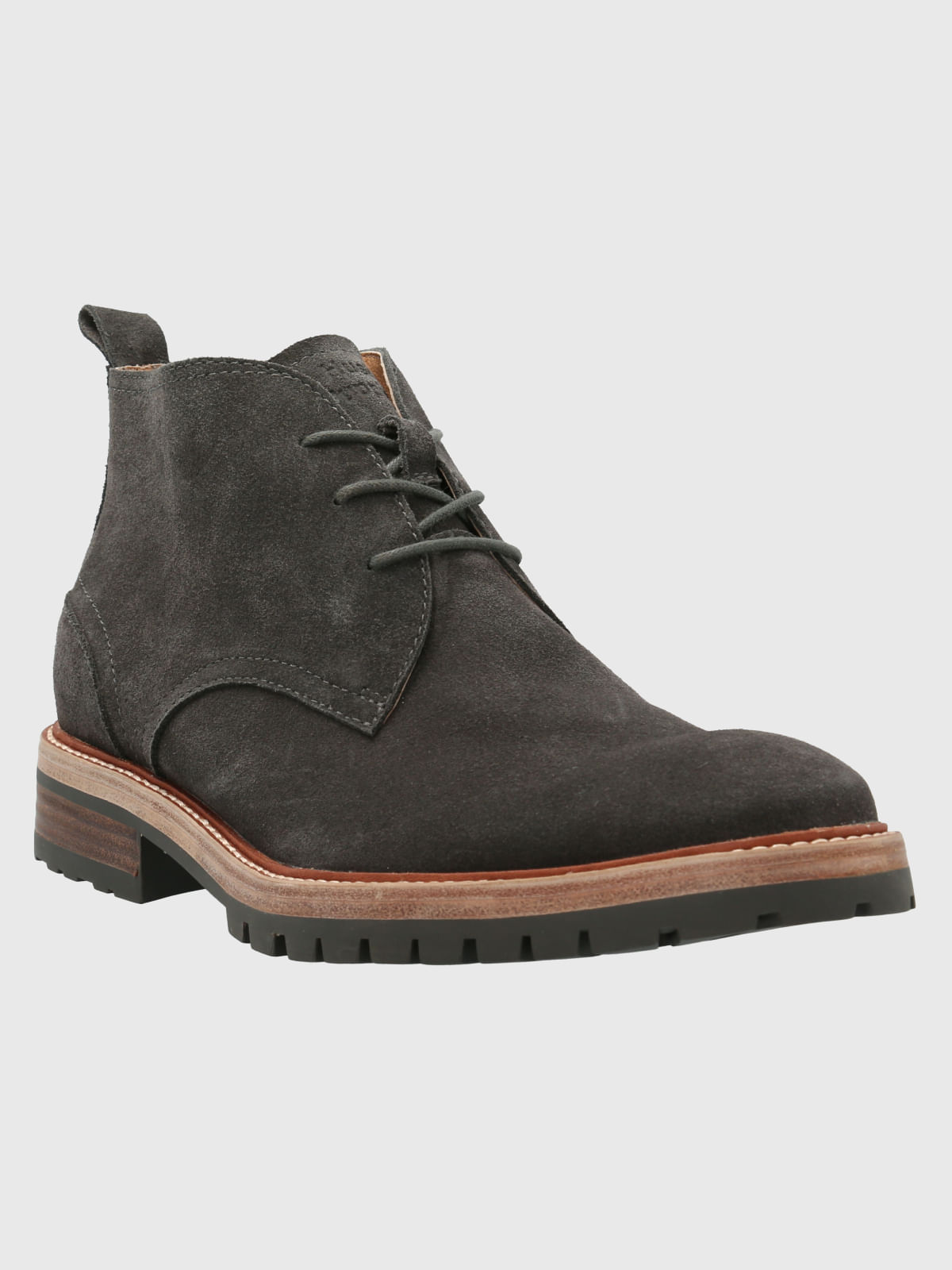 Botin Cuero Milvio Gris Oscuro