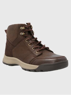 Botin Cuero Hombre Theobald Café Oscuro Hush Puppies