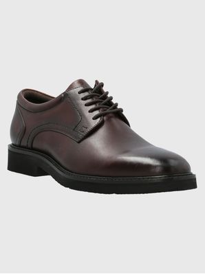Zapato Vestir Cuero Aurelio Burdeo Hush Puppies