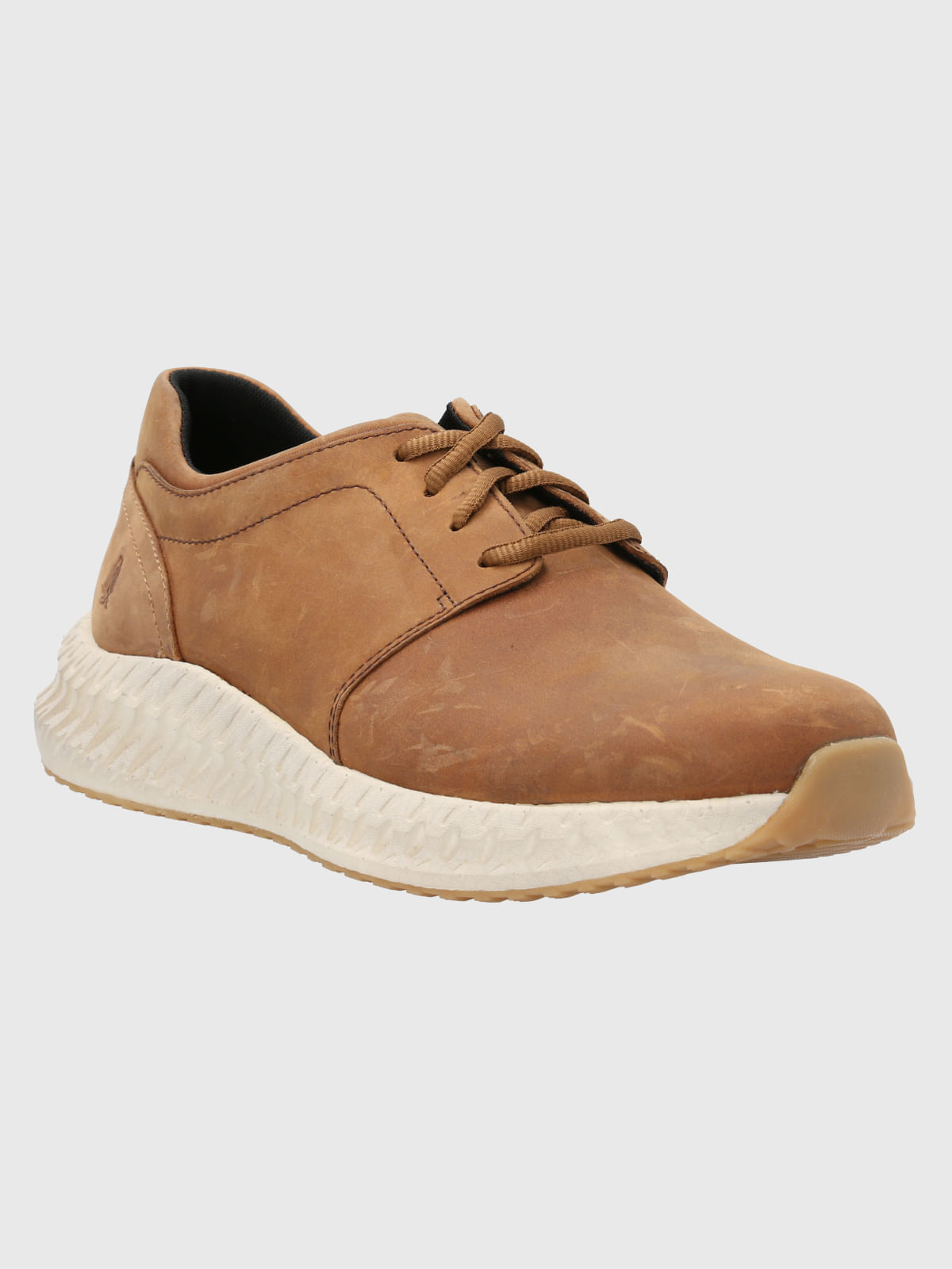 Zapatilla Cuero Spinal Discover Café