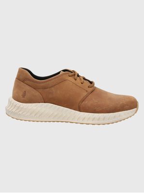 Zapatilla Cuero Spinal Discover Café Hush Puppies