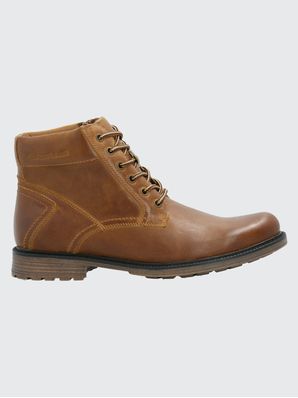 Botin Cuero Hombre Quero Café Hush Puppies