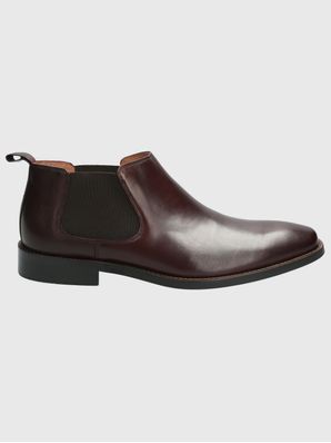 Botin Vestir Cuero Hombre Twist Burdeo Hush Puppies