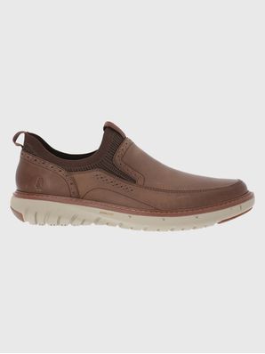 Slip On Cuero Hombre Smart Slip On Café Oscuro