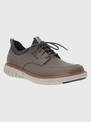 Zapatilla Cuero Hombre Smart Laceup Gris