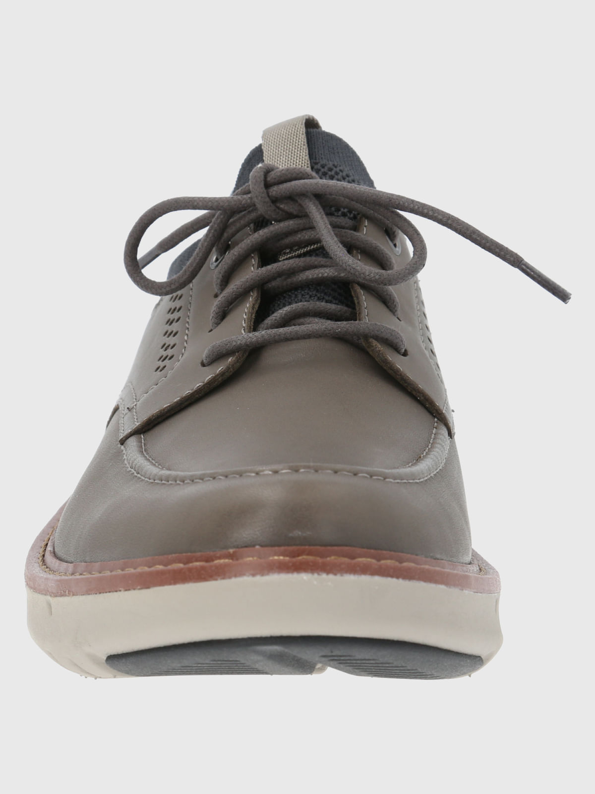 Zapatilla Cuero Hombre Smart Laceup Gris