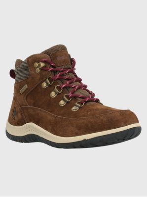 Botin Cuero Emur Café Hush Puppies