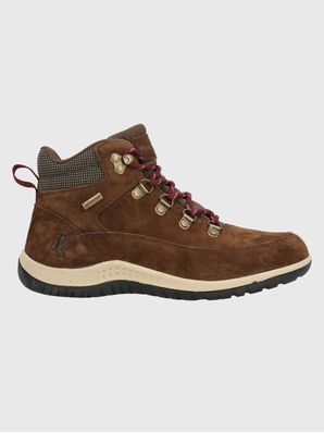 Botin Cuero Emur Café Hush Puppies