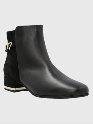 Botin Brunate Cuero Mujer Alesandra Negro Hush Puppies