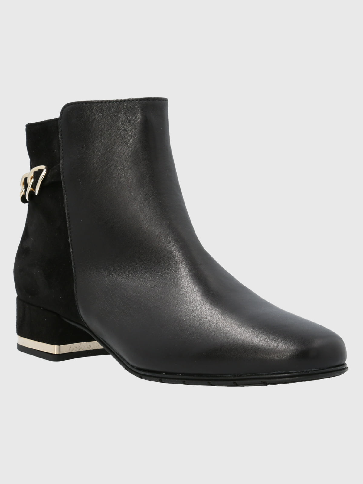 Botin Brunate Cuero Alesandra Negro