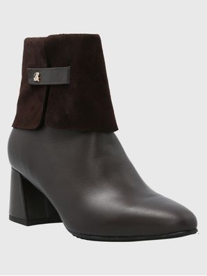 Botin Brunate Cuero Mujer Mattia Café Hush Puppies