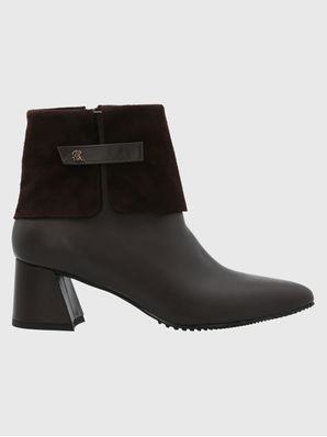 Botin Brunate Cuero Mujer Mattia Café Hush Puppies