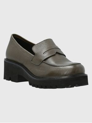 Mocasin Cuero Mujer Sophie Verde Hush Puppies