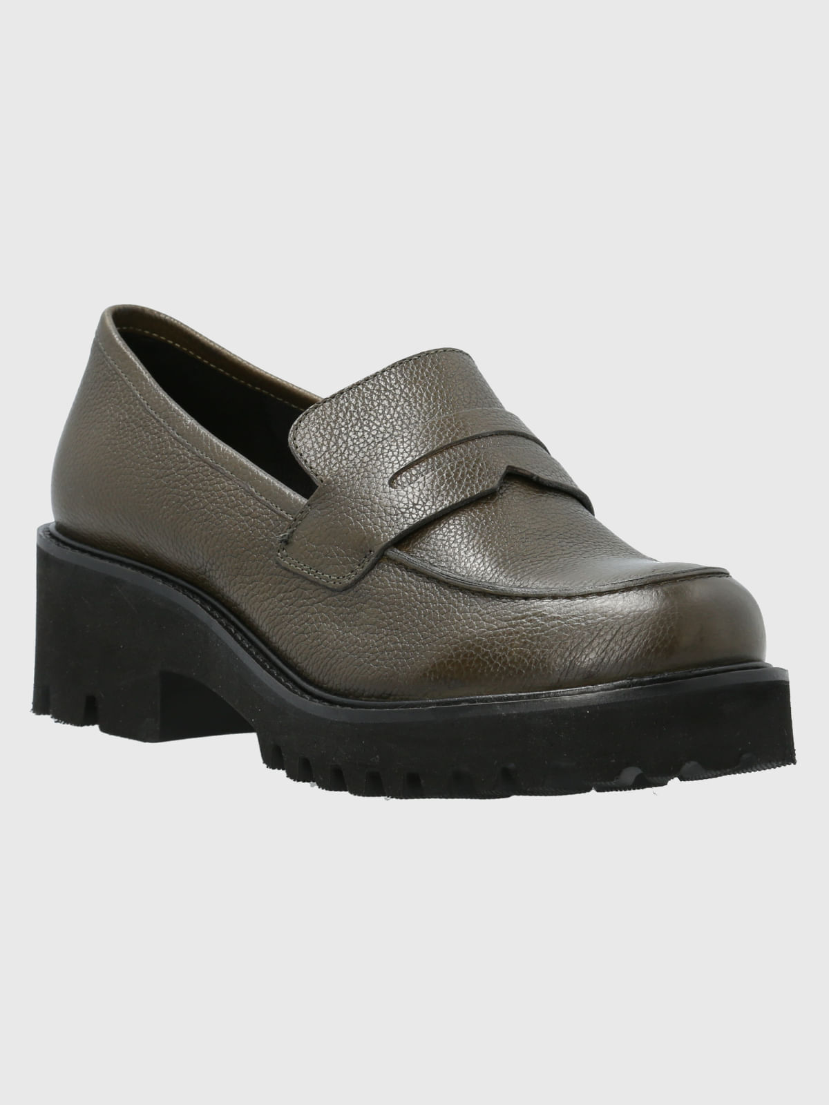 Mocasin Cuero Sophie Verde